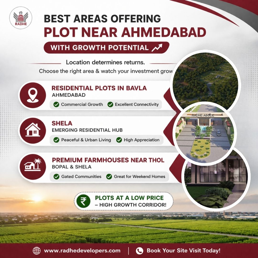 Best Areas Offering Plot near Ahmedabad With Growth Potential